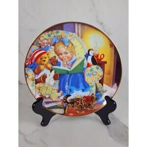 Ghost Stories Carol Lawson Year 1989 Porcelain 8 1/4" Wall Decor Plate Japan Vtg